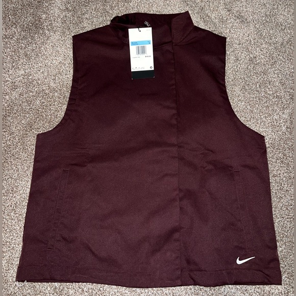 NWT brown nike button up vest, Size M - Picture 1 of 5
